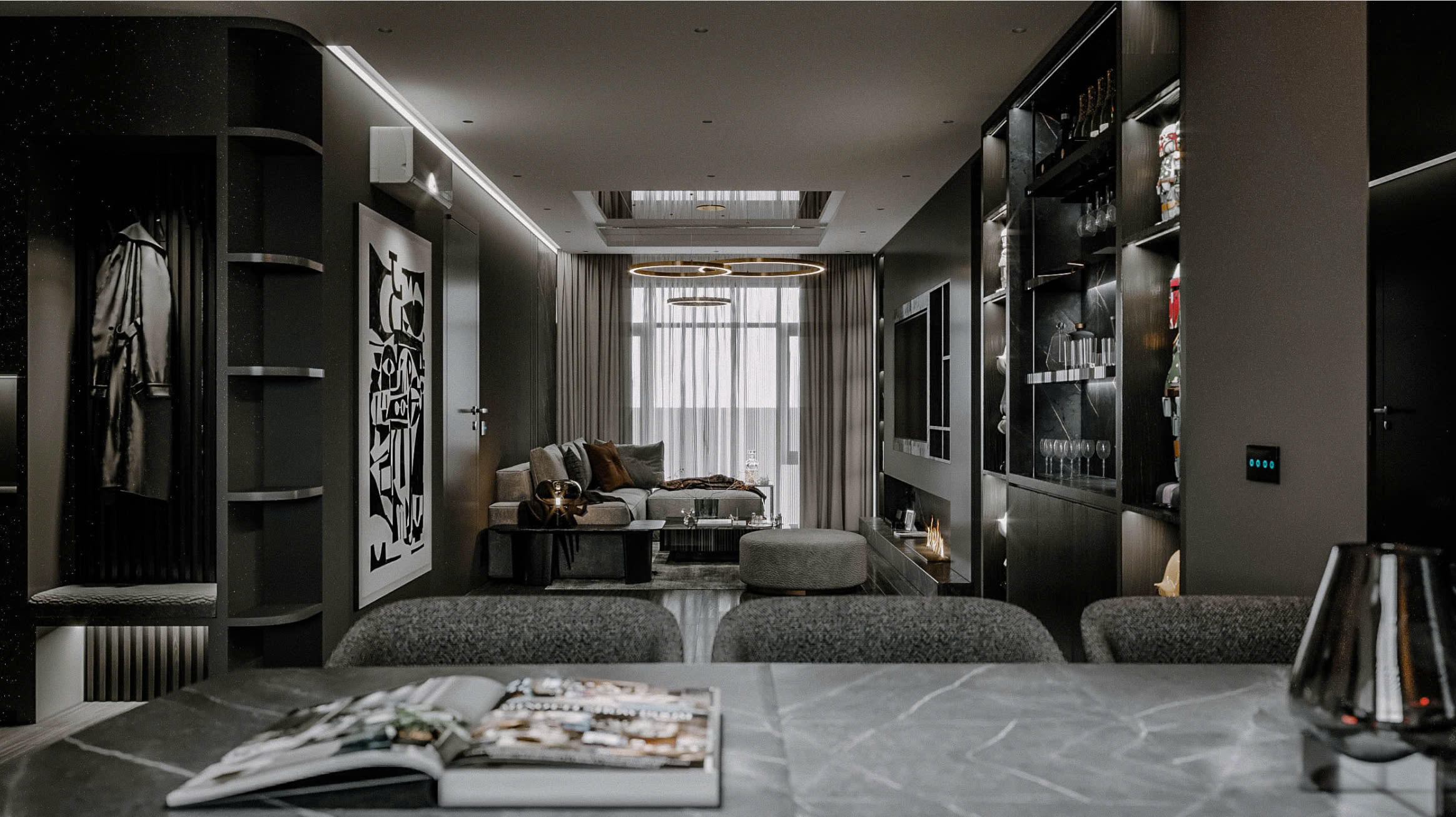 THIẾT KỆ NỘI THẤT CHUNG CƯ 160M2 – VŨ TÔNG PHAN